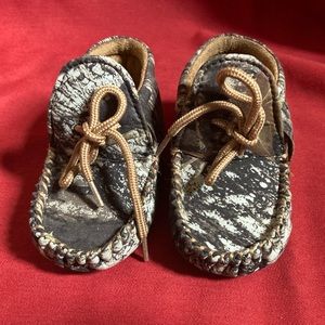 Camo Baby High-Top Moccasins